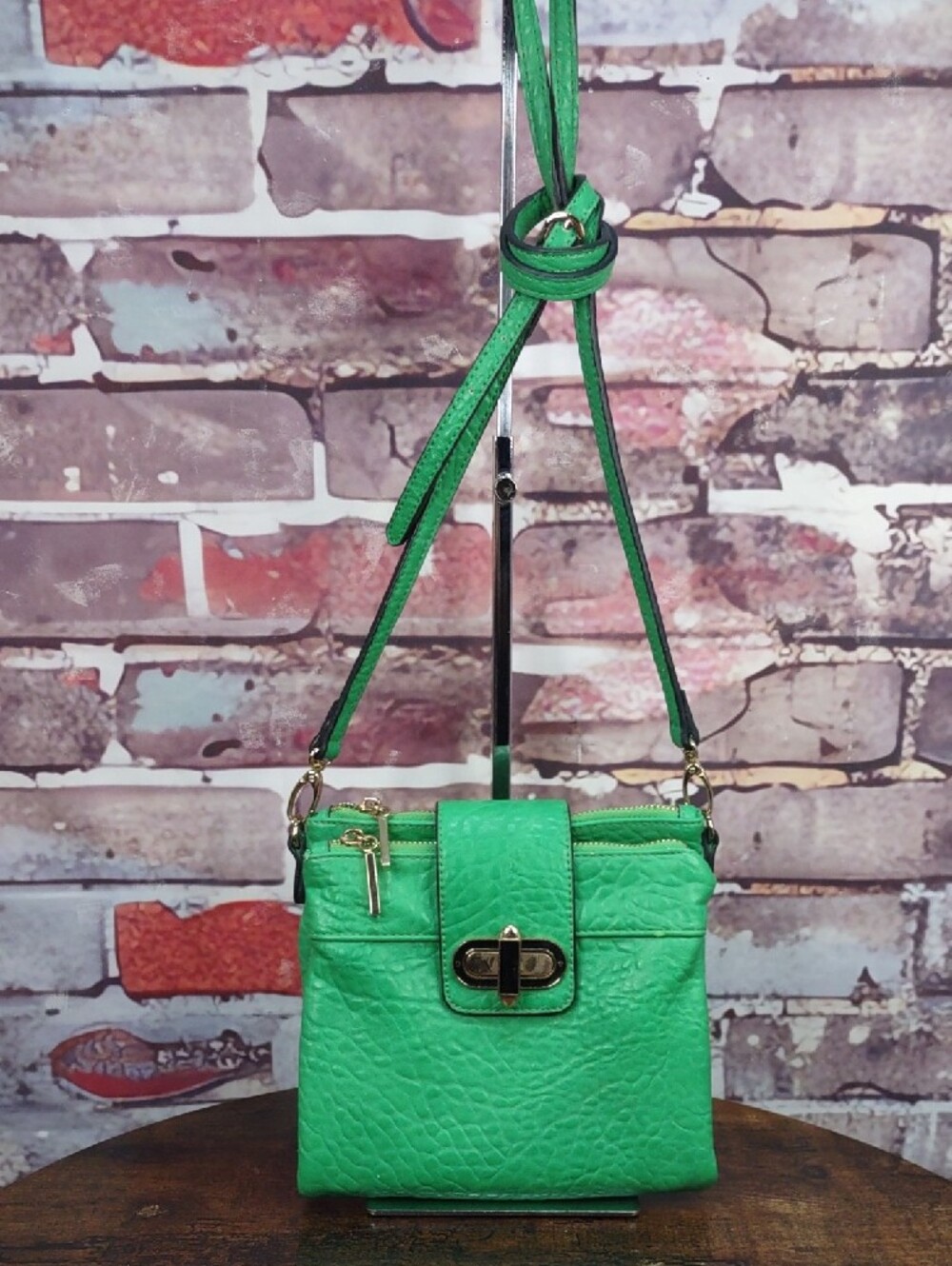 Sydney Love Pebbled Faux Leather Crossbody Bag